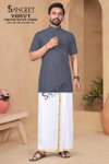 Sangeet Vidyut Viscose Rayon Half Sleeves Mens Kurta Wholesale Online